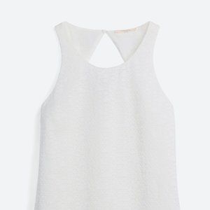 Albright Embroidered Keyhole Back Blouse